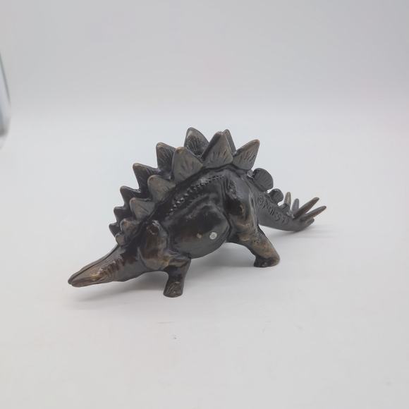 Rare 1979 Scott Nelles Bronze Stegosaurus Bank - Picture 2 of 8